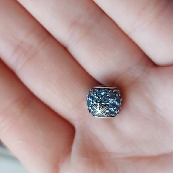 925 Sterling Silver Ocean Charm - Picture 2 of 7